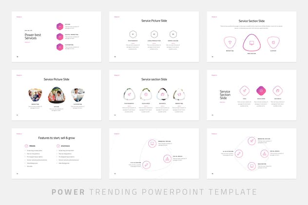 创意产品设计公司/新品发布PPT幻灯片设计模板 Power – Powerpoint Template插图(5)