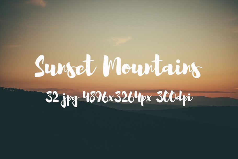 日落西山风景高清照片素材 Sunset Mountains photo pack插图(8)