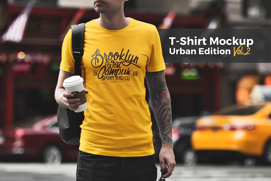 T恤服装设计街景背景样机合集[2.36GB] T-Shirt Mockup / Urban Edition插图