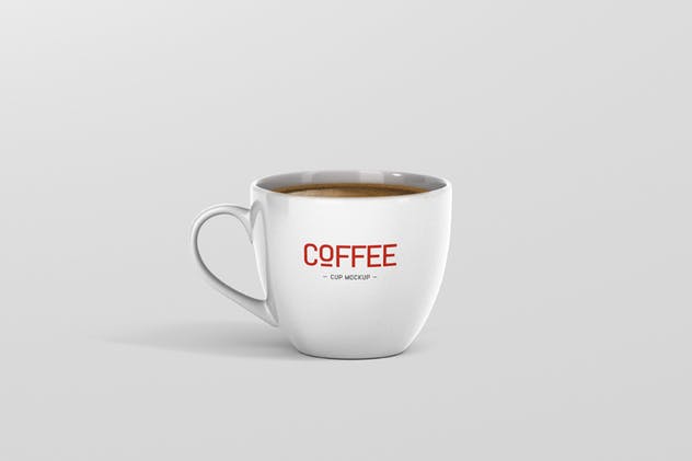 逼真咖啡杯马克杯样机模板 Coffee Cup Mockup插图(6)