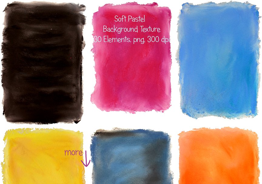 柔和清新的粉彩纹理背景 Soft Pastel Texture Background插图(1)