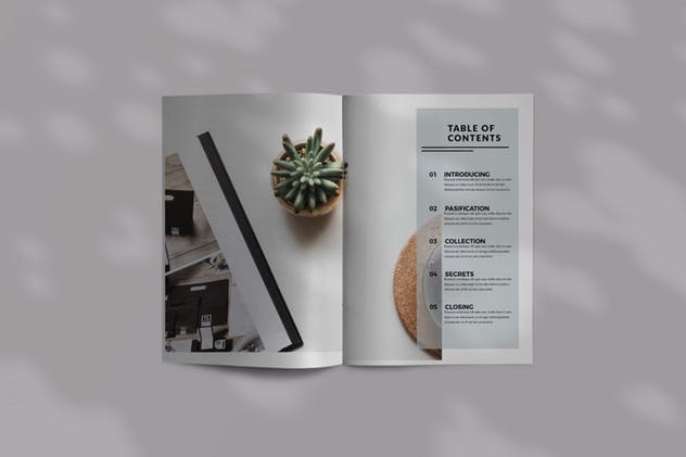 极简主义设计风格时尚行业宣传画册设计模板 Minimal Brochure Template插图(2)