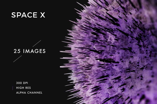 抽象太空星云珊瑚纹理Vol.1 Space X Textures – Volume 1插图1