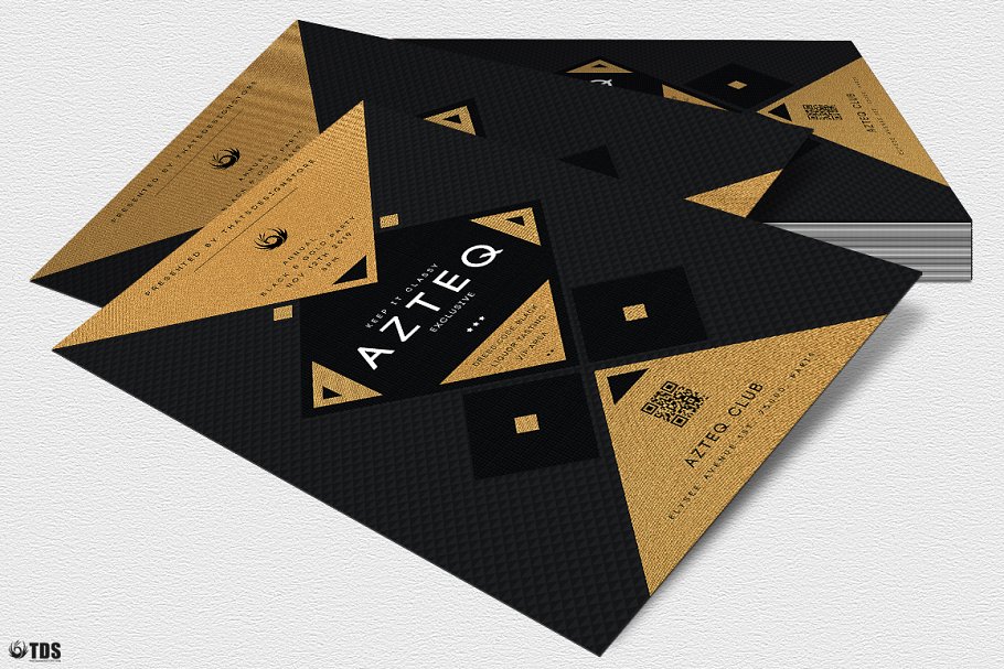 极简主义黑金设计风格PSD海报模板 Minimal Black Gold Flyer PSD V3插图(3)