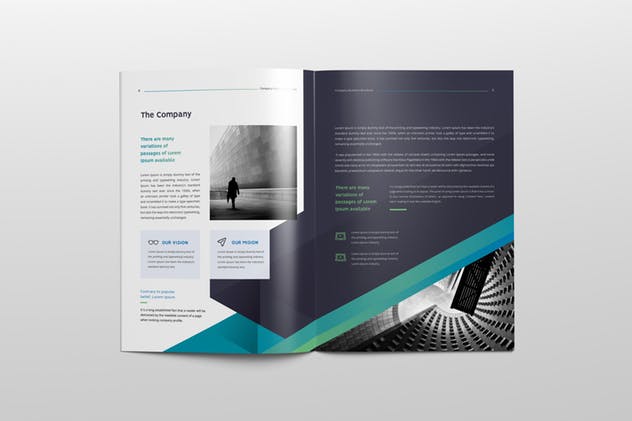 简约现代多用途宣传画册设计模板 Clean & Modern Multipurpose Brochure插图2