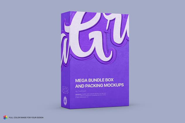 多种规格盒子包装外观设计样机 Mega Bundle Box and Packing Mockups插图7
