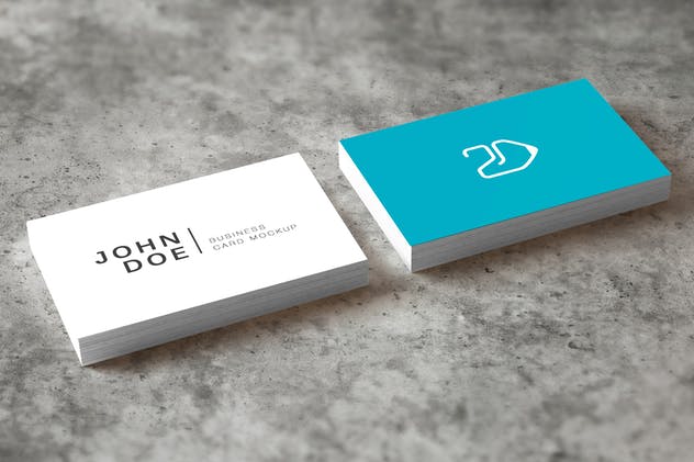 3D立体企业名片样机模板 85×55 Business Card Mockup插图(4)