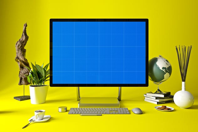 办公室场景微软一体机Surface样机模板合集 Surface in Studio插图11
