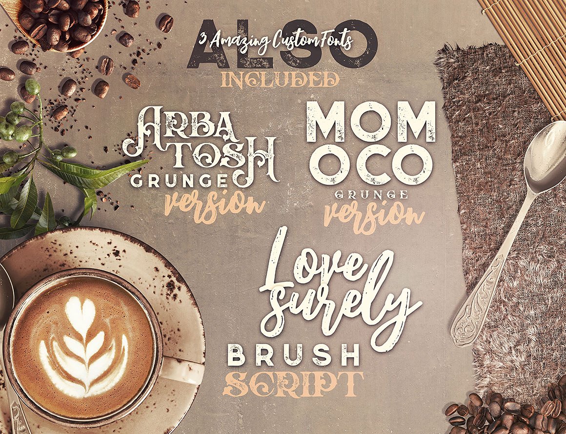 高品质的咖啡&咖啡师展示模型Mockups下载[png,jpg,otf,tif]插图(4)
