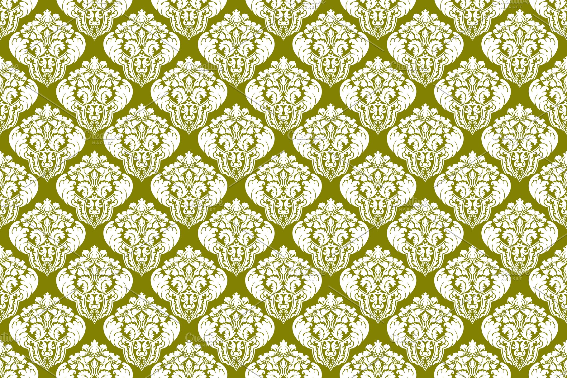 60种颜色1440种锦缎图案纹理[3GB] 1,440 Damask Patterns in 60 Colors插图(18)