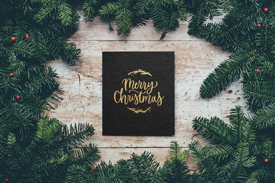 圣诞祝福语图形剪贴画 Quotes & clipart Merry Christmas SVG插图(3)