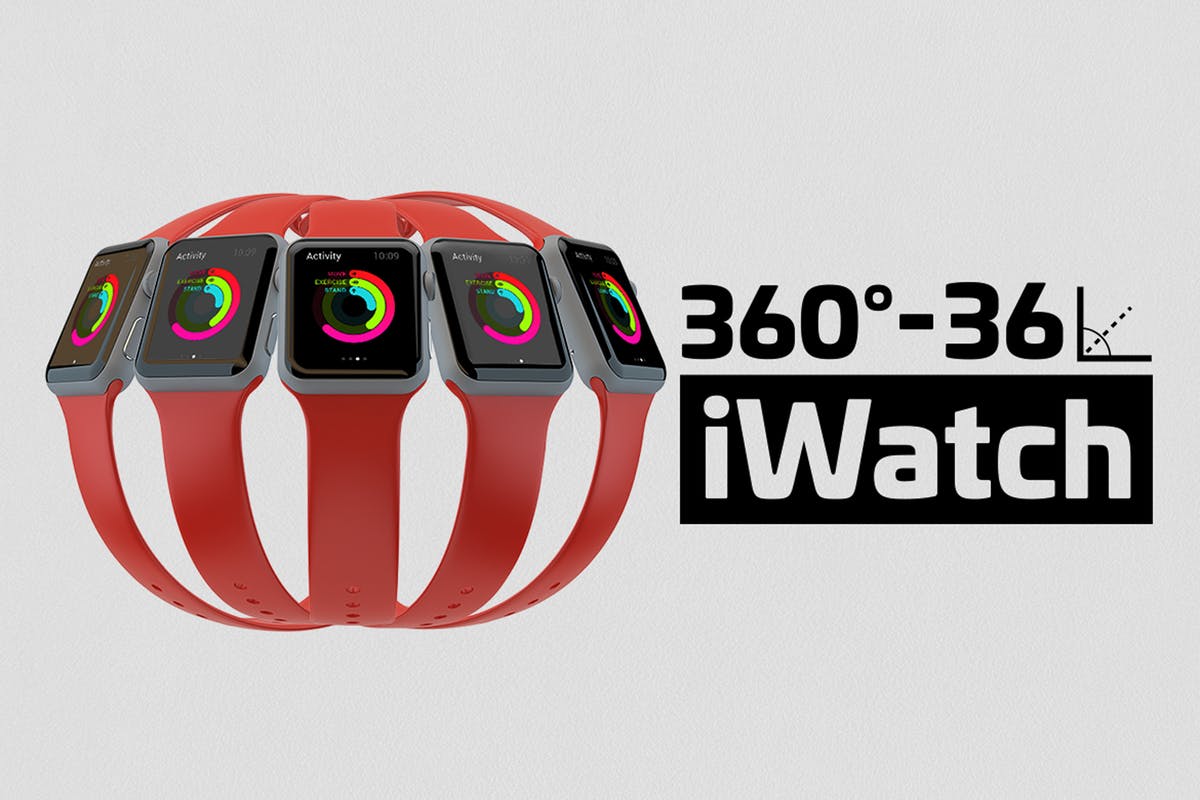 智能Apple手表设备展示样机 Apple Watch Kit Mockup插图