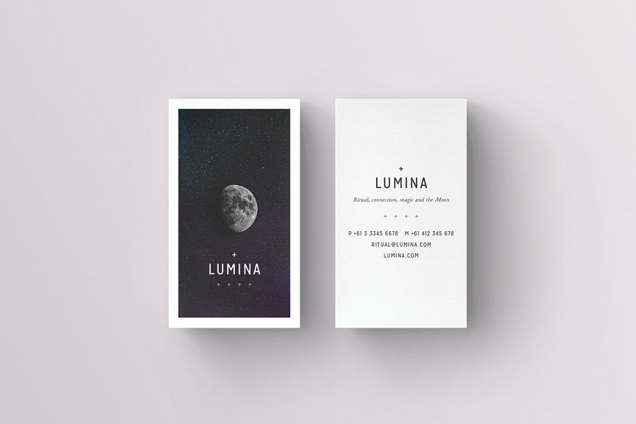 高大上品牌企业名片模板 LUMINA Business Card Template插图(6)