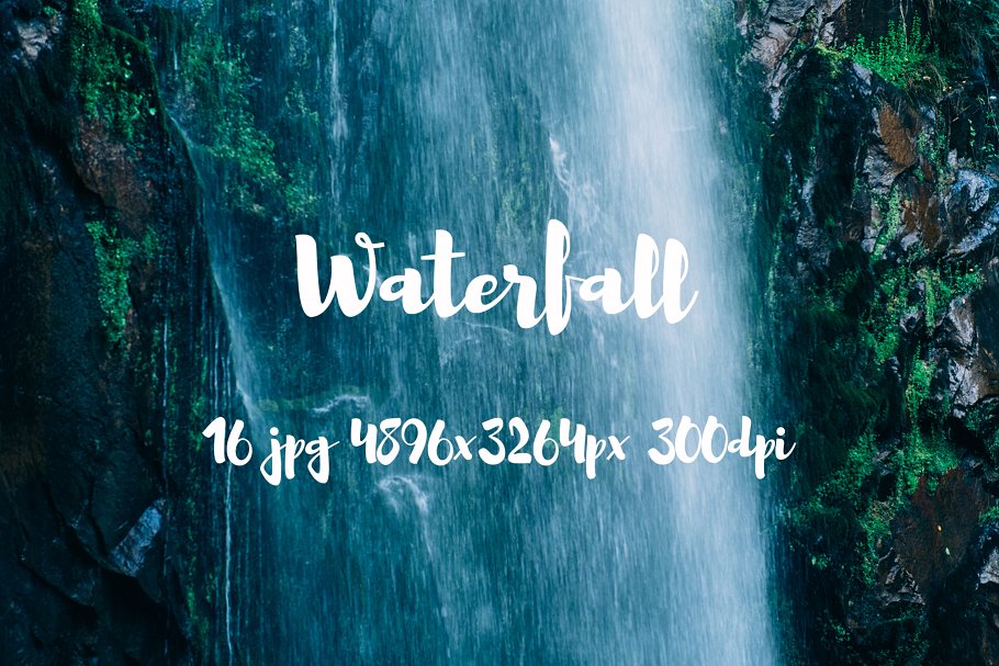 瀑布飞泻高清照片素材 Waterfall photo pack插图(1)