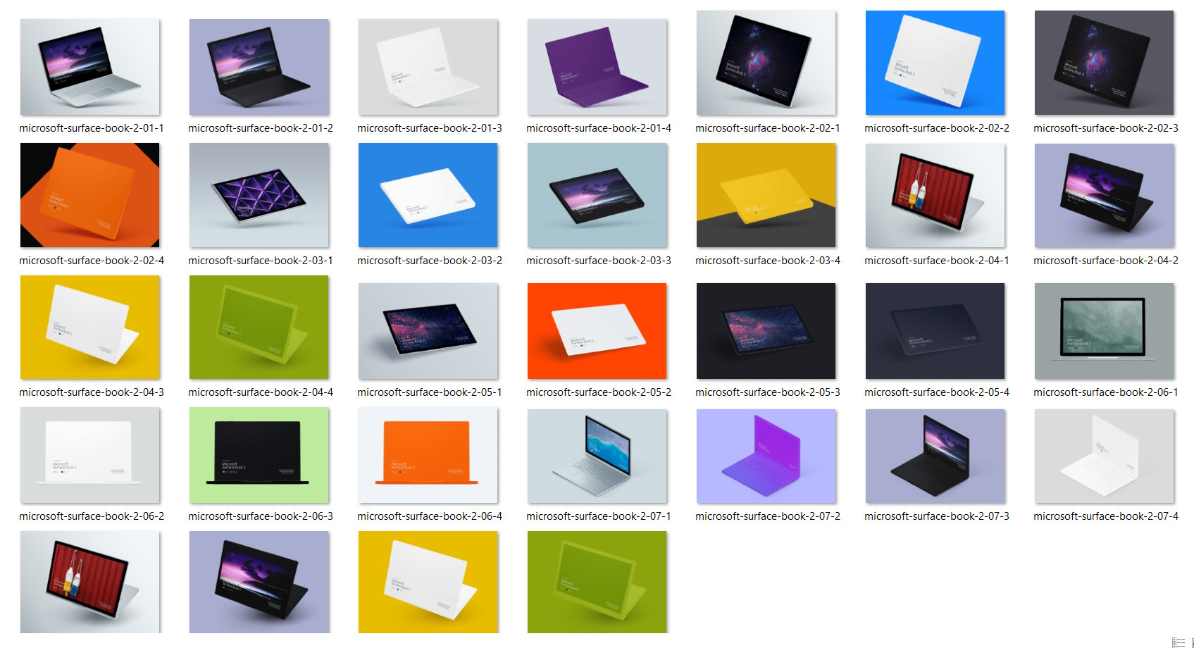 超级主流桌面&移动设备样机系列：Surface Book 2  微软笔记本样机 [兼容PS,Sketch;共2.7GB]插图(8)