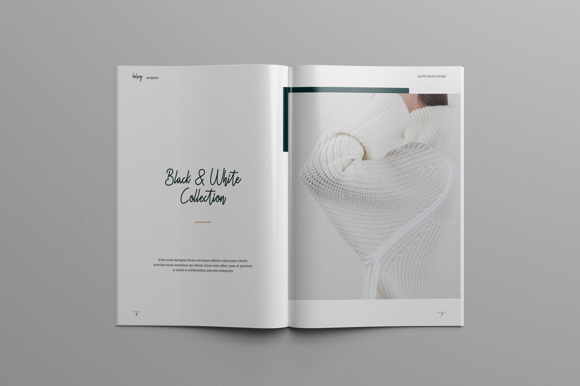 时尚摄影/时装品牌产品目录&杂志设计模板 KELSEY – Fashion Lookbook & Magazine插图(3)