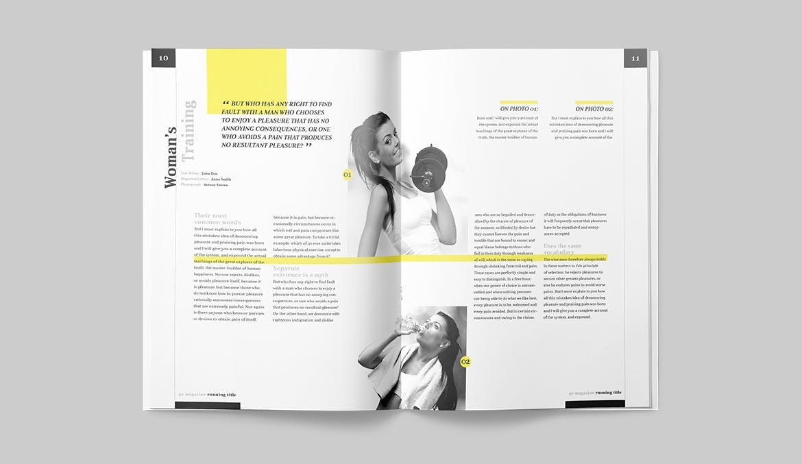 人物/财经/商业主题适用的杂志设计模板 Magazine Template插图(5)
