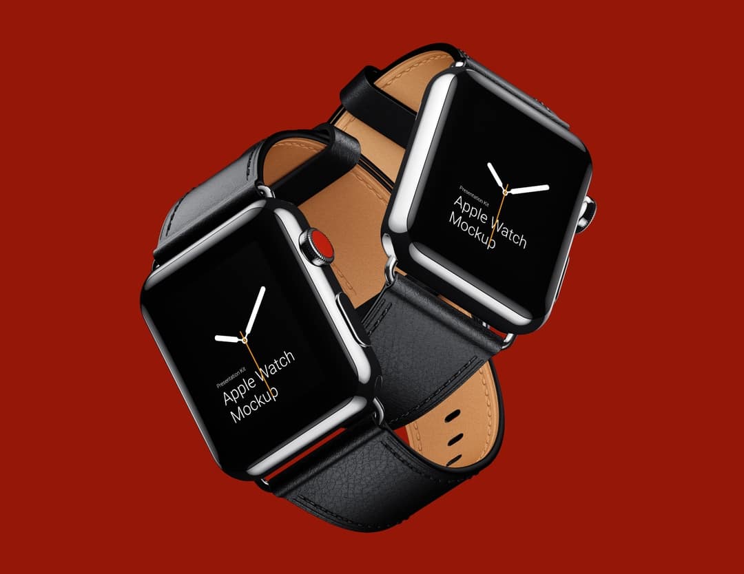 超级主流桌面&移动设备样机系列：Apple Watch 智能手表样机 [兼容PS,Sketch;共2.92GB]插图(2)