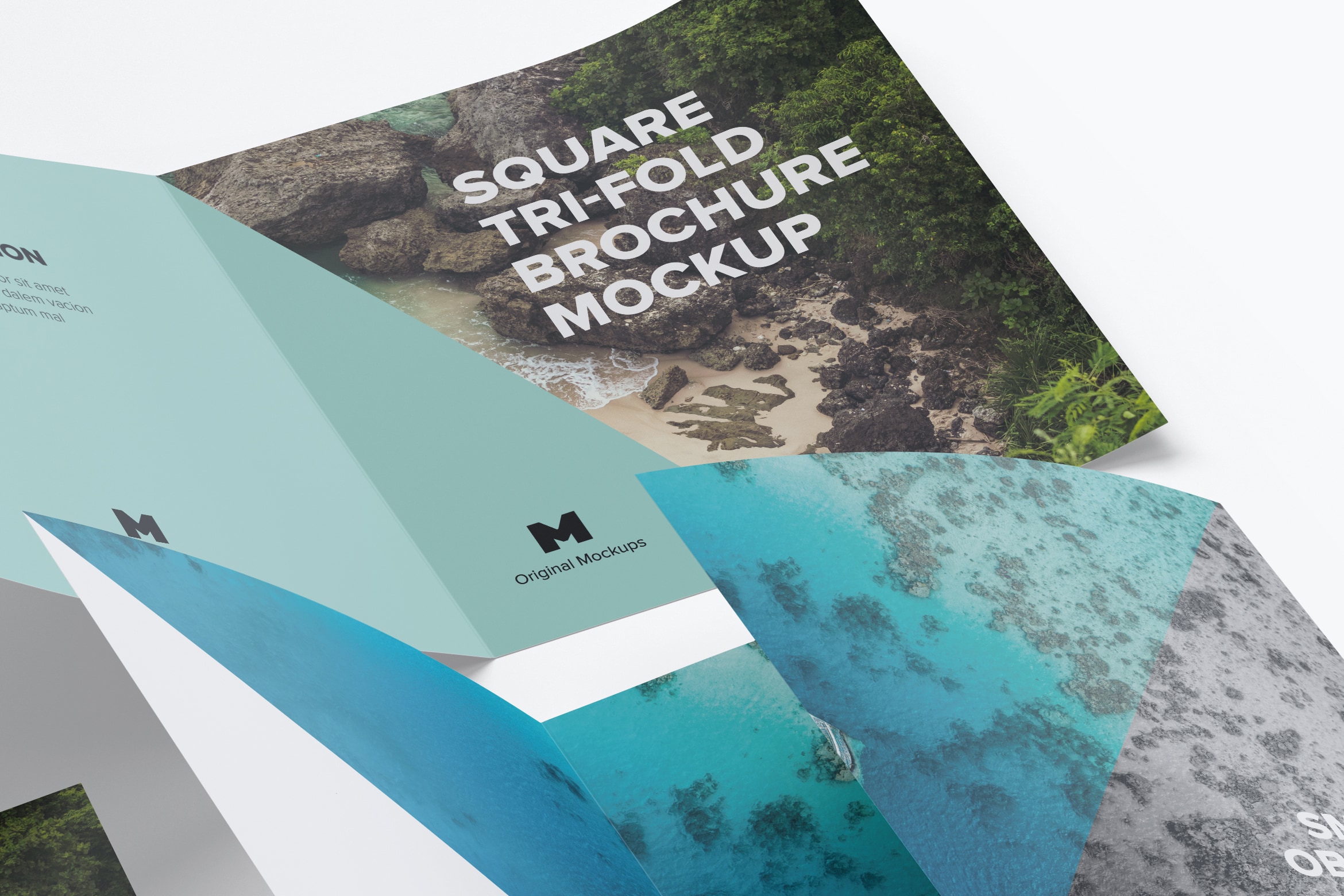 方形三折版式设计小册子&传单样机06 Square Tri-Fold Brochure Mockup 06插图 方形三折版式设计小册子&传单样机06 Square Tri-Fold Brochure Mockup 06插图