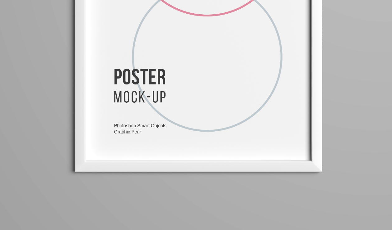精装海报画框样机模板素材 Smart Poster Mockup插图