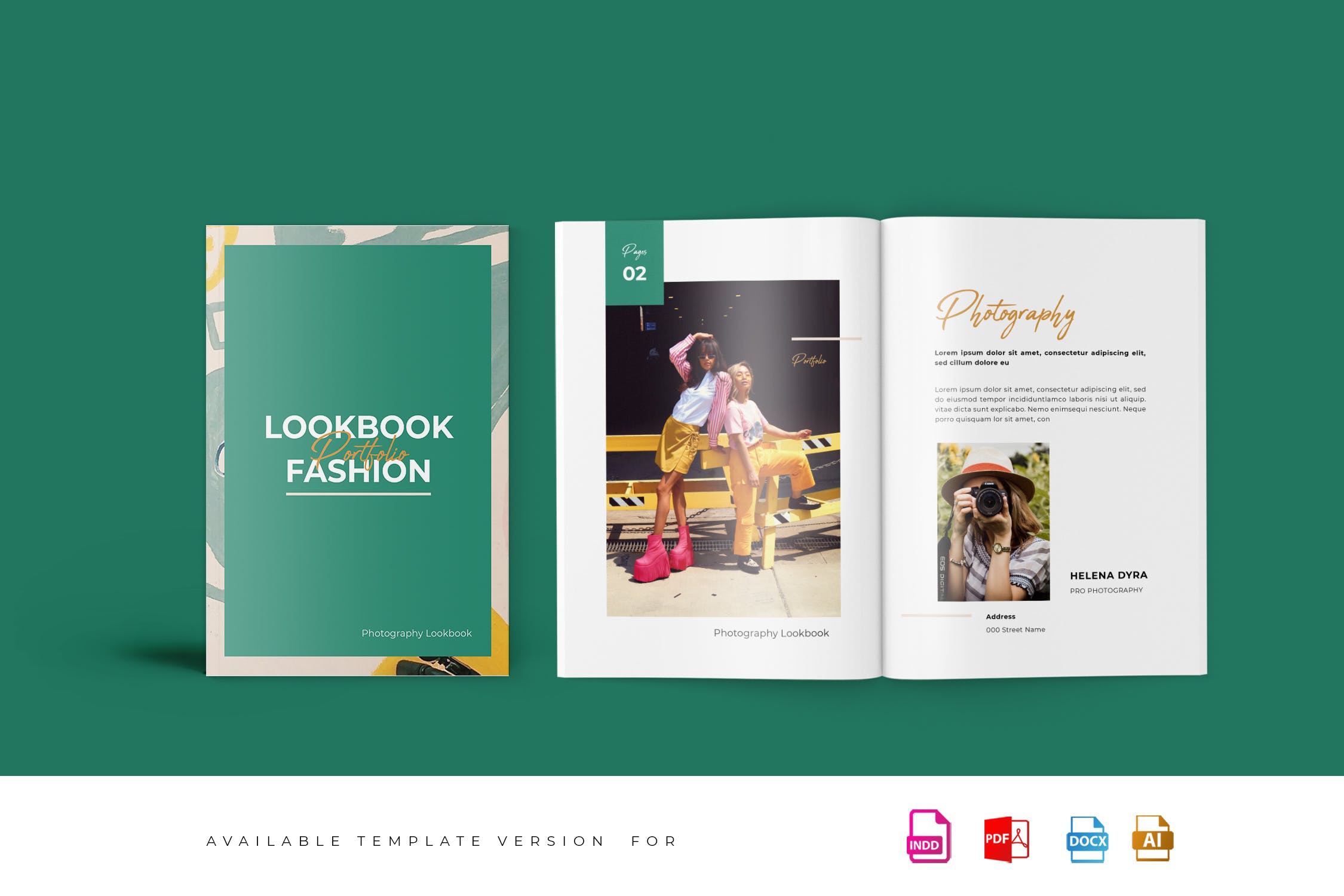 时尚服饰品牌公司新品上市产品手册设计模板 Fashion Lookbook Portfolio插图