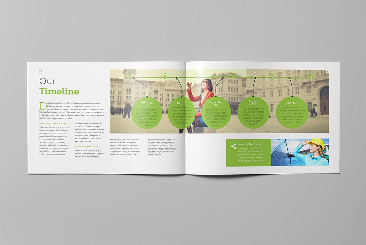 集团公司高档精装画册设计模板 Enrico Business Landscape Brochure插图4