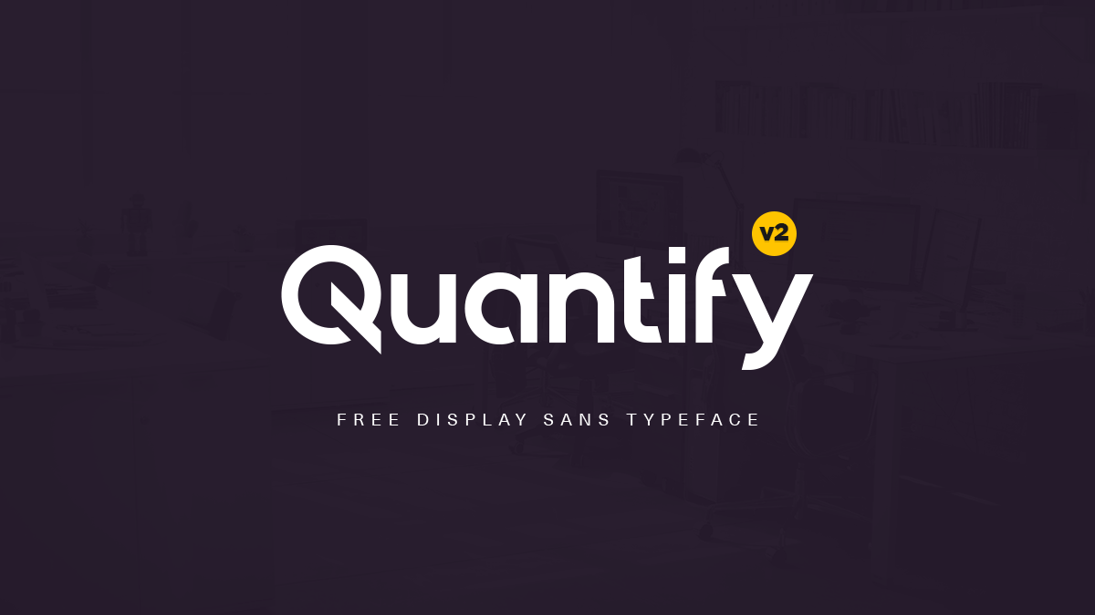 Logo&海报排版设计英文无衬线字体 Quantify Font插图
