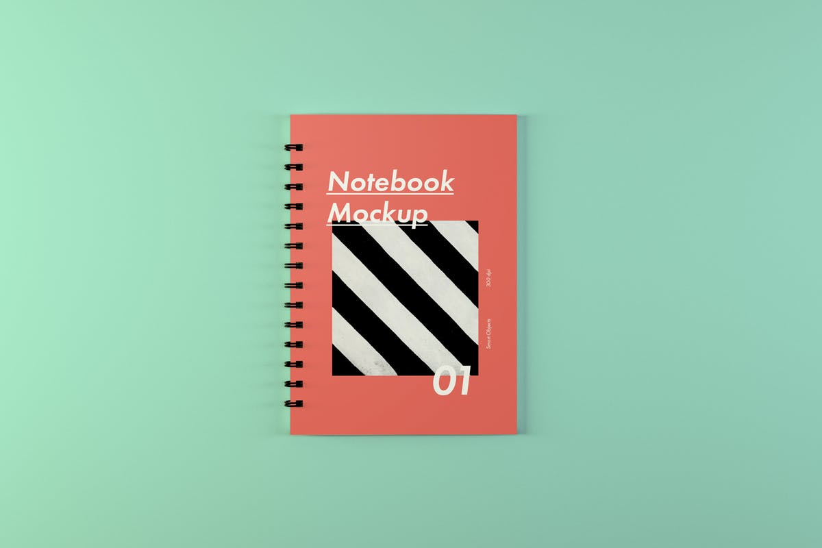 活页记事本封面设计效果图预览样机 Notebook Mockups插图