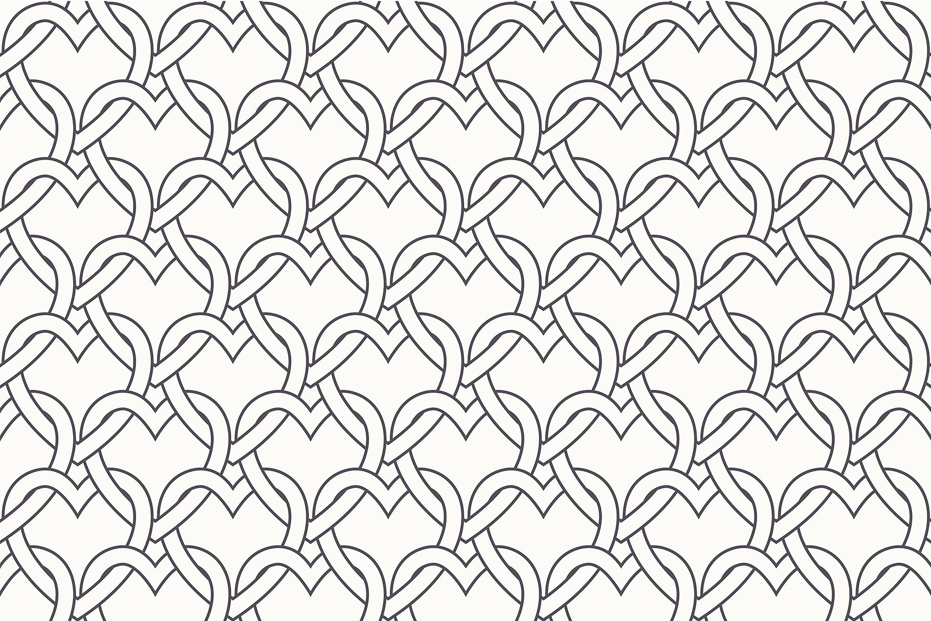 心形无缝纹理集 Hearts Seamless Patterns Set插图2