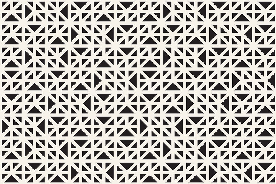 三角形图案无缝纹理 Triangles. Seamless Patterns. Set 4插图(1)