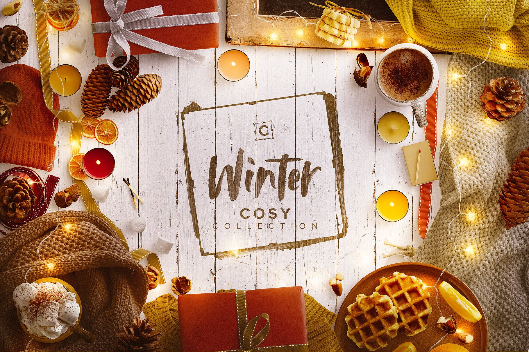 冬日气氛巨无霸Banner场景模板 Winter Cosy Collection – CS插图