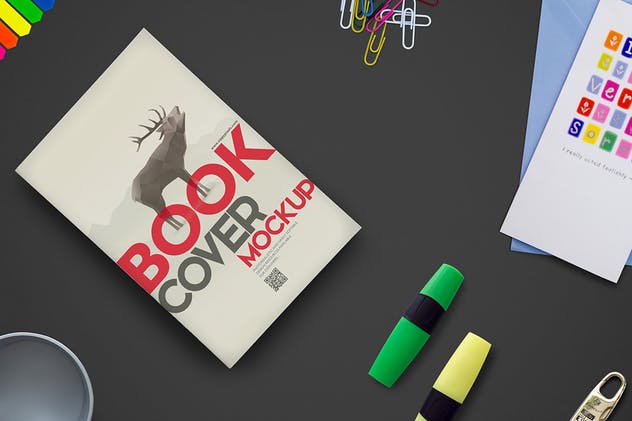 简装书籍封面样机设计模板 Book Mockups插图(5)