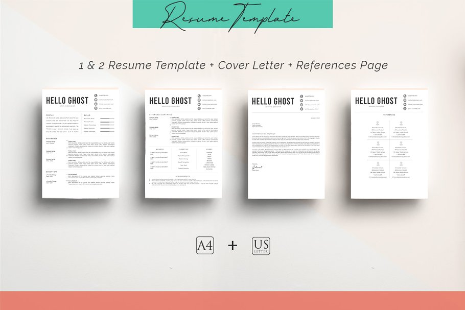 10合一简历模板合集 10 in 1 Resume Templates Bundle插图(8)