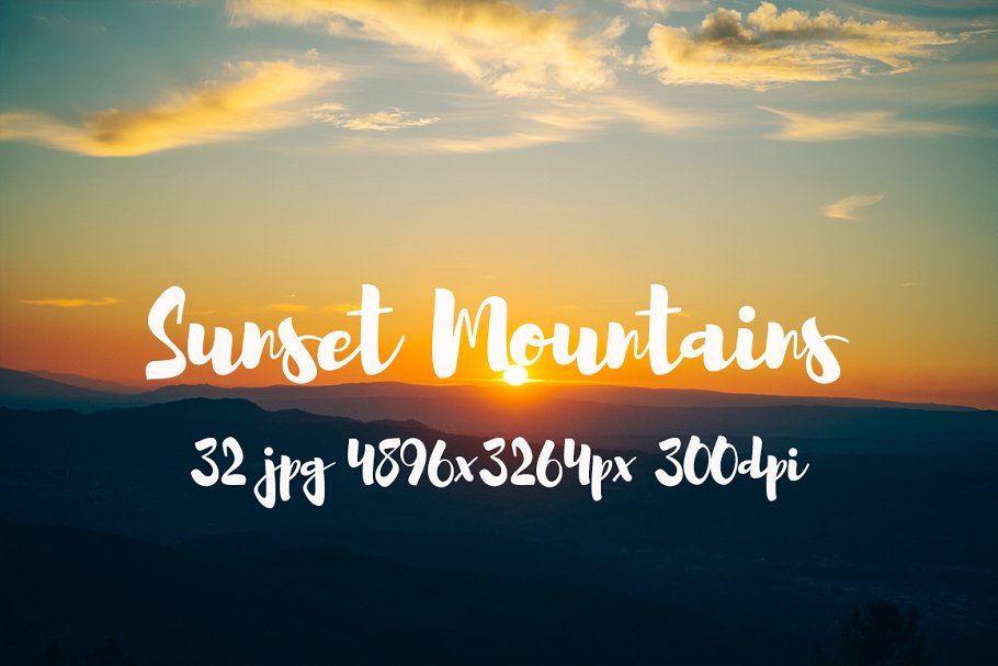 日落西山风景高清照片素材 Sunset Mountains photo pack插图(16)