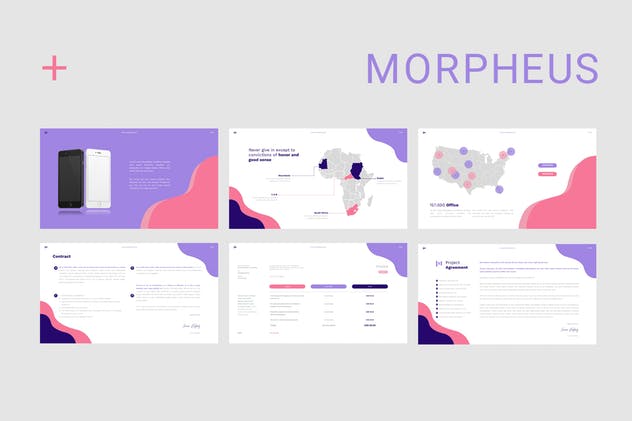 极简主义风格业务/产品/项目介绍Google Slides幻灯片模板 Morpheus Google Slides插图8