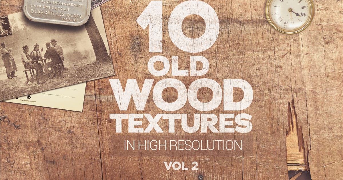 陈旧破旧木板纹理背景素材v2 Old Wood Textures x10 vol2插图
