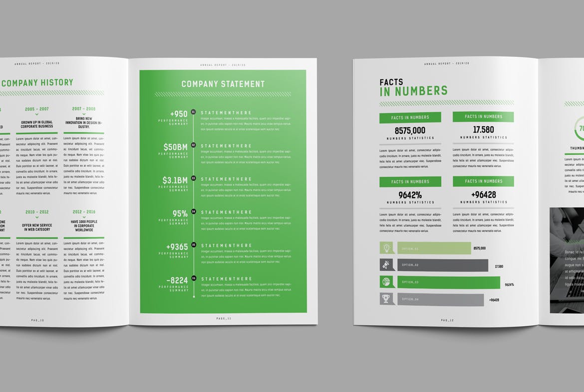 2019-2020企业年度报告/年报INDD设计模板 Annual Report插图(2)