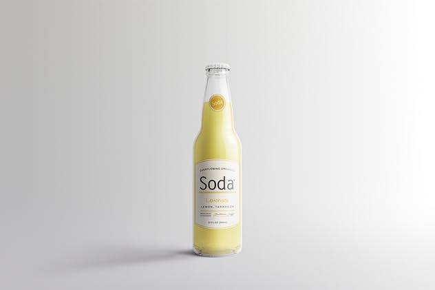苏打饮料瓶包装样机v1 Soda Drink Bottle Packaging Mock-Ups Vol.1插图(1)