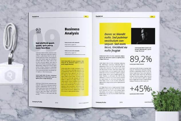 24页公司简介宣传册画册设计模板 FOXIEKNOT – Company Profile Brochure插图11