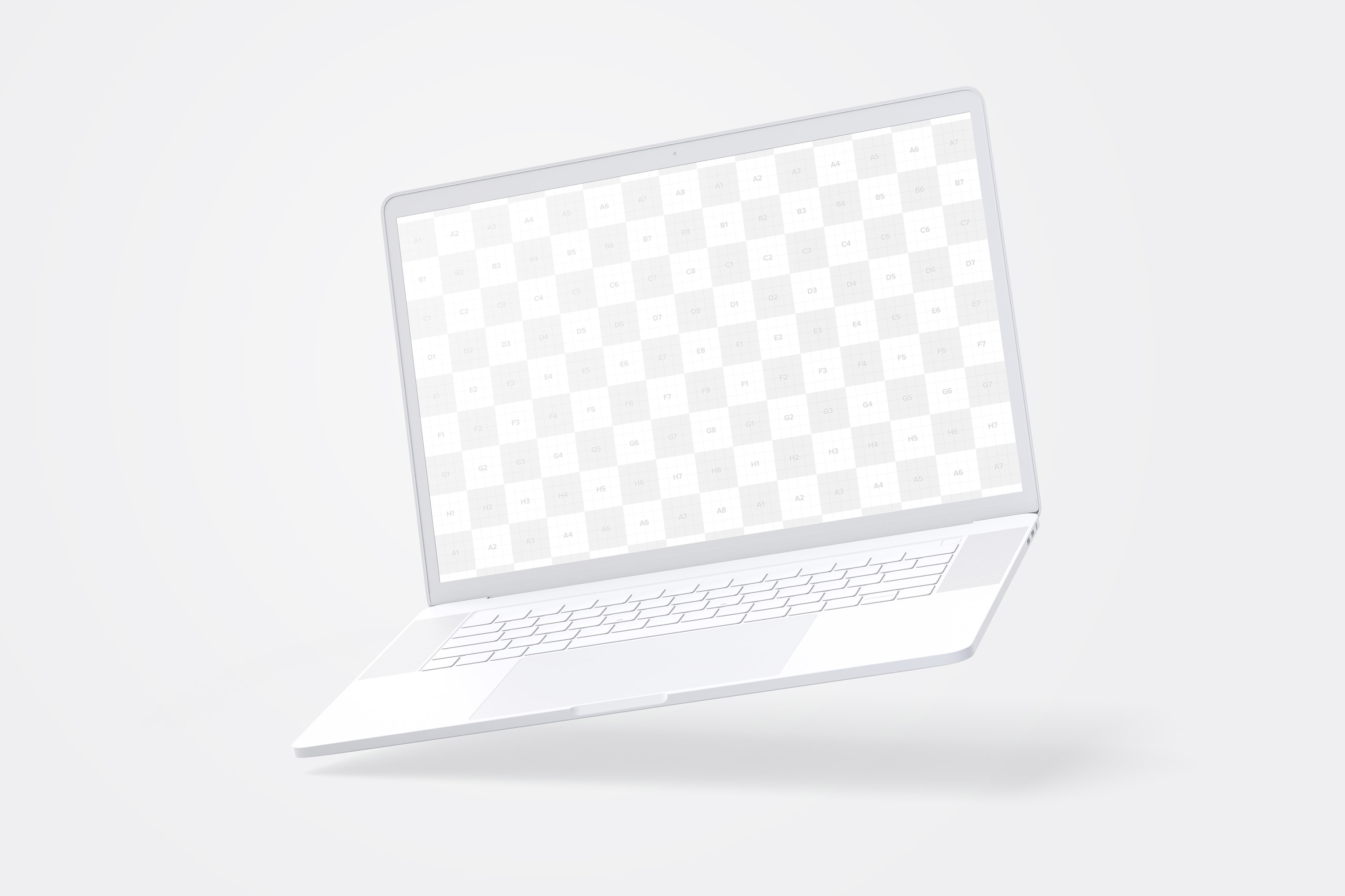 15寸MacBook Pro笔记本电脑屏幕演示样机模板 Clay MacBook Pro 15" with Touch Bar Mockup插图