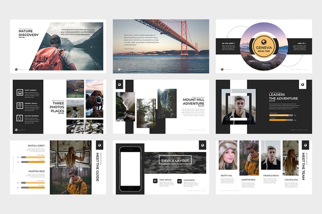 户外运动品牌推广PPT幻灯片模板 Geneva : Powerpoint Presentation插图(2)