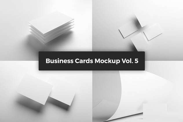 企业名片样机模板Vol. 5 Business Cards Mockup Vol. 5插图6
