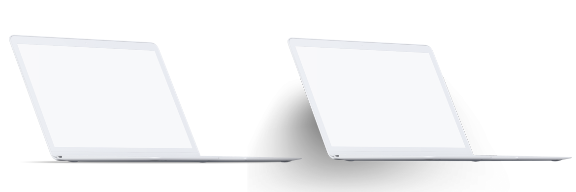 MacBook高端笔记本屏幕演示左前视图样机 Clay MacBook Mockup, Front Left View插图2