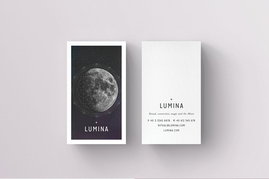 高大上品牌企业名片模板 LUMINA Business Card Template插图(4)