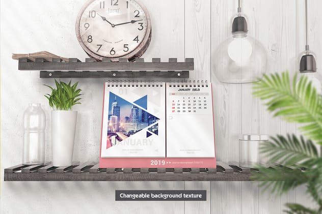 各式各样的桌面日历/台历设计展示样机模板 Various Desktop Calendars Mockup插图(1)