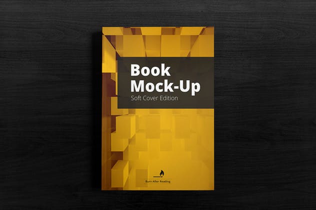 逼真软封面图书印刷品样机 Soft Cover Book Mockup插图(2)