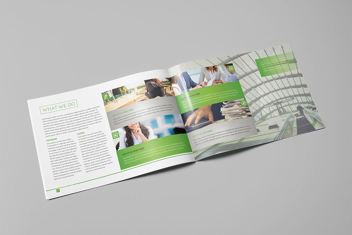 横版公司/企业画册设计设计模板 LIght Business Landscape Brochure插图4