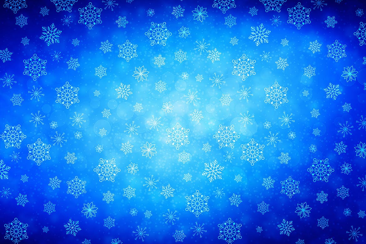冬季雪花图案高清背景图素材 Winter Snowflakes Backgrounds插图(2)