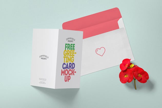 多用途祝福贺卡样机模板 Multipurpose Greeting Card Mockups插图(2)