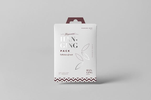 手提纸袋手提包装样机 Hanging Pack Mock-up插图(7)